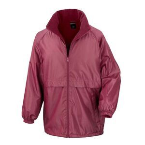 Result Core Mens Microfleece Lined Jacket / Burgundy